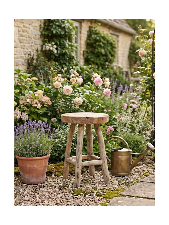 Wooden Outdoor Stool Teak 30x30x42cm