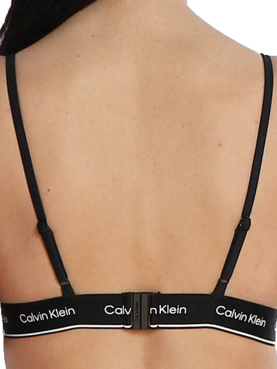 Triangle Bikini Top with Adjustable Straps Black