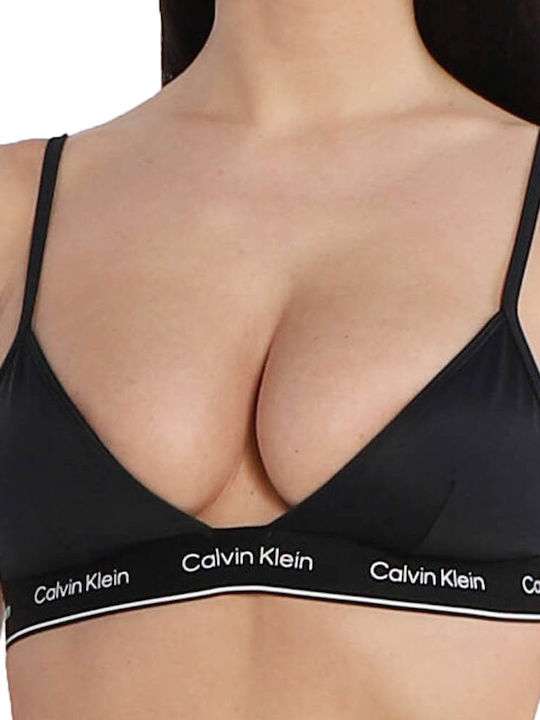 Triangle Bikini Top with Adjustable Straps Black