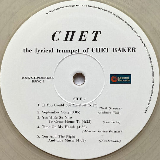 Chet Baker Chet Vinyl