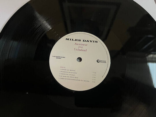 Miles Davis Ascenseur Pour L'échafaud Lift To Scaffold Vinyl