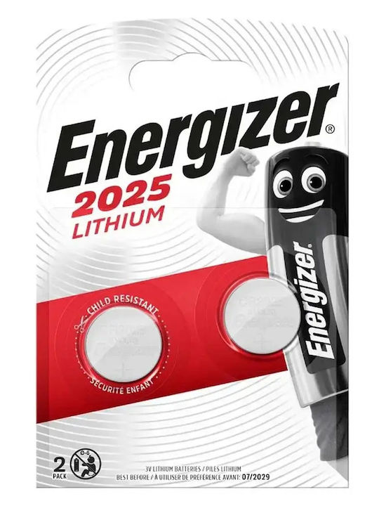 Energizer Μπαταρίες Λιθίου Ρολογιών CR2025 3V 4τμχ