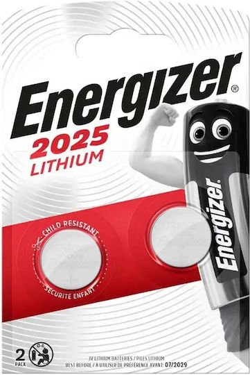 Energizer Μπαταρίες Λιθίου Ρολογιών CR2025 3V 4τμχ