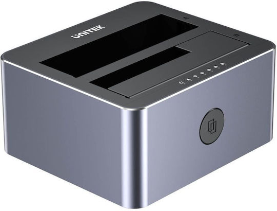 Unitek Docking Station за Сата Твърди Дискове 2.5" със Свързаност USB-C (Y-3027GY01-EU)