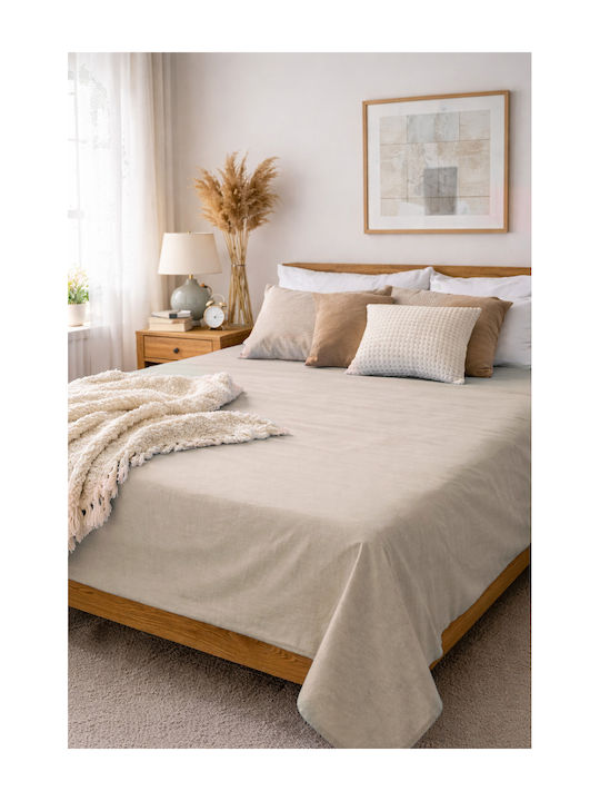 Fan Europe Σεντόνι Μονό 140x200εκ. Light Beige