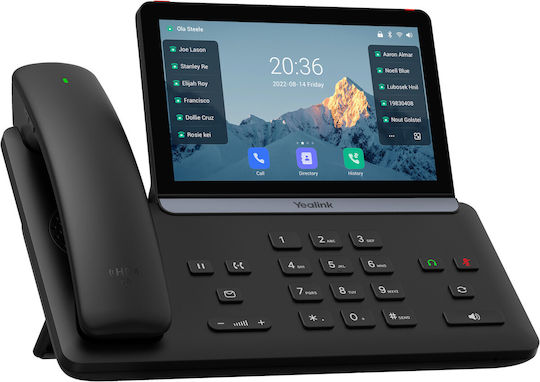 Yealink SIP-T88W Pro Кабелен IP Телефон Черен