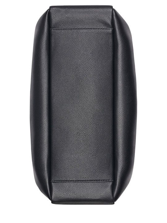 Damen-Satchel-Tasche Schwarz / Silber