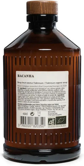 Bacanha Органичен Сироп С Вкус На Falernum 400 Мл Напитки Лимонади Коктейли
