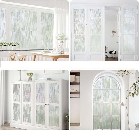 Selbstklebende Glänzende Gestreifte Fenstertapete 90 X 300 Cm