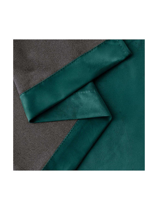 Set Perdele Opace Cu Coafură Verde 140x225cm