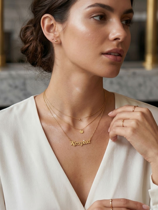 Personal Jewel Κολιέ από Επιχρυσωμένο Ασήμι Personal Jewel Κολιέ από Επιχρυσωμένο Ασήμι