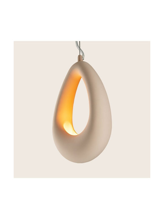 Zambelis Lights Deckenleuchte Beige mit Lampenbirnensockel G9 17x27cm