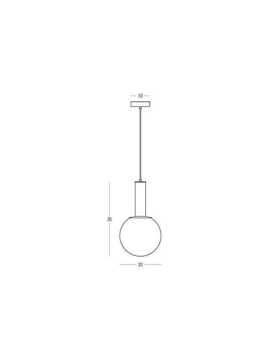 Zambelis Lights Pink Ceiling Light with E27 Socket 20x20cm