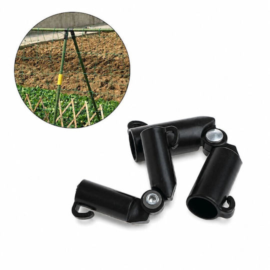 Gartenzaunbedarf aus Kunststoff 10 Stück Schwarz