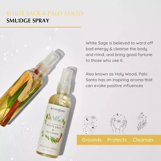 Aromatic Spray Energy Space Cleansing Aura Sage & Palo Santo 100ml