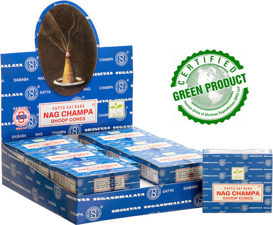 Satya Basis Für Räucherstäbchen Mit Nag Champa Parfüm 1378 12 Stück