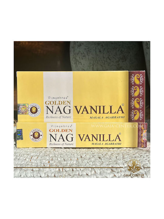 Golden Nag Vanille Raumdüfte Sticks 15gr/15 Stück Vijayshree