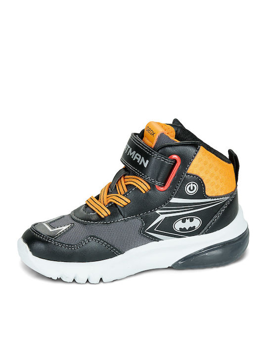 J Ciberdron Kinder Sneaker Hoch Anatomisch Schwarz