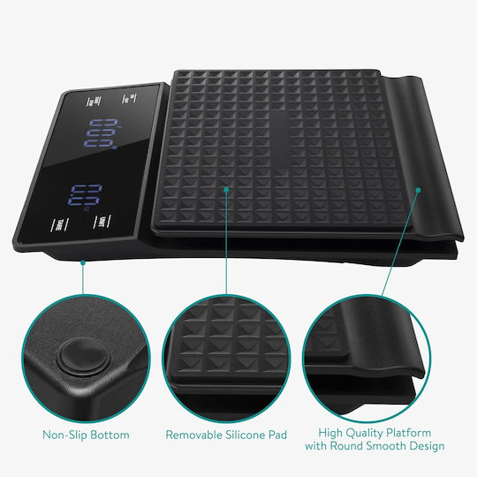 Navaris Cântar Profesional de Precizie cu Capacitate de Cântărire 3kg și Precizie 0,1g