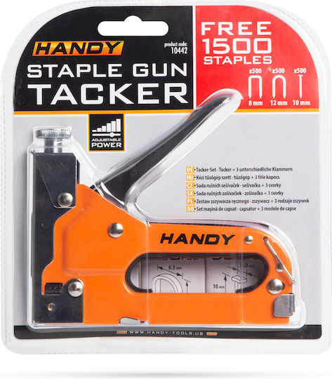 Professional Manual Stapler Set Metal 1500 Staples Included Adjustable Force