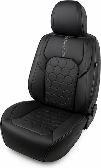 Set De Huse Scaune Auto Alcantara Rezistente La Apă Negre