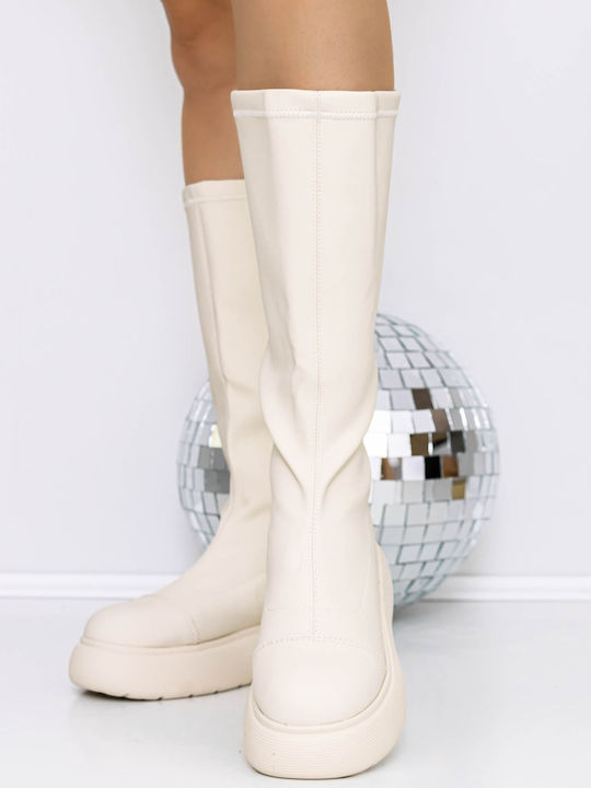 Women's Boots Beige