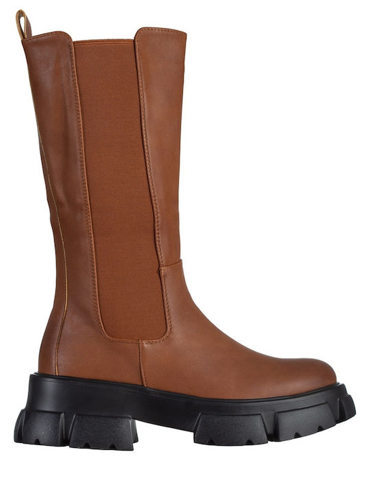 Damenstiefel mit Pelz Braune