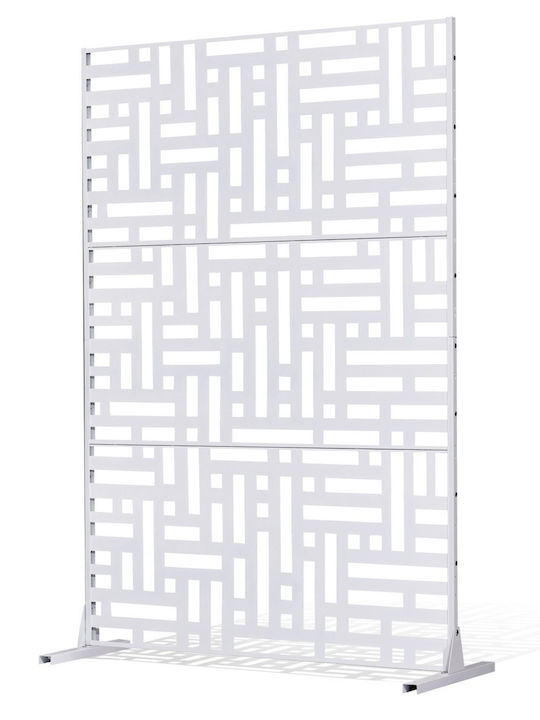 Vevor Metal Privacy Screen 47" X 76" Εξωτερικές Οθόνες & Πάνελ Απορρήτου Λευκό