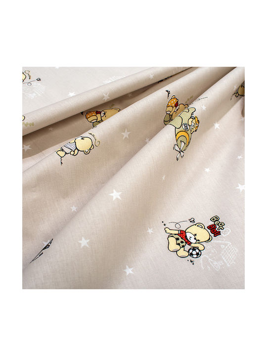 Dimcol Baby Duvet Cover Bear's Playtime 592 Beige 120x160cm