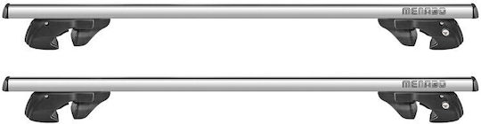 Menabo Car Roof Bars Aluminum Sherman Silver 120 Cm Silver Color Ford Transit Courier 2014 Raised Rails Parallel Bars Empty 2 Pieces 9590/mb Mp.9590/mb-94