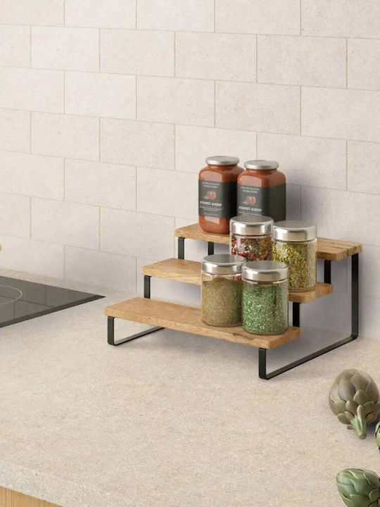 Metaltex Wooden Tiered Appetizer Stand