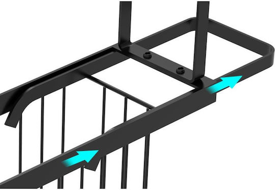 Zokura Θήκη για σφουγγάρι από Ανοξείδωτο Ατσάλι Γκρι 45x8x32.5cm