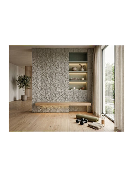 3D Стенен Панел С Лепило Сив 60x120см