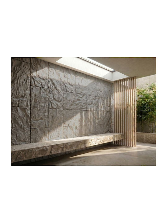 3D Стенен Панел С Лепило Сив 60x120см