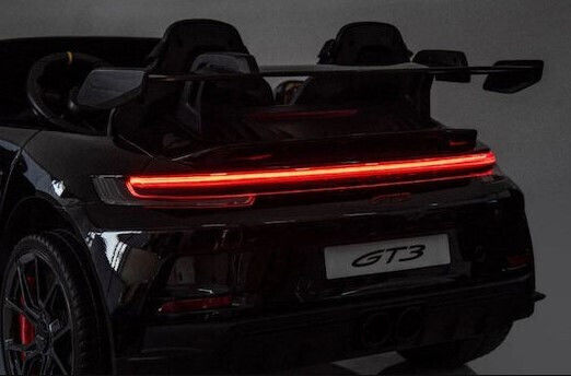 Porsche GT3 Две Места с Дистанционно Управление Лицензиран 24 Волта Черен за 2+ Години