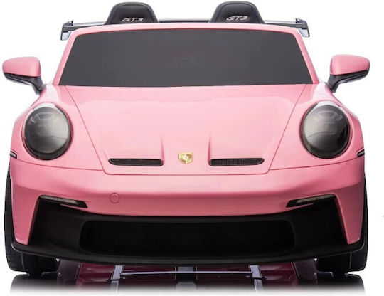 Porsche GT3 Двуместна с Дистанционно Управление Лицензиранa 12 Волта Розова за 2+ Години