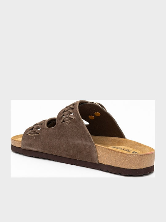 Women's Flat Sandals Brown