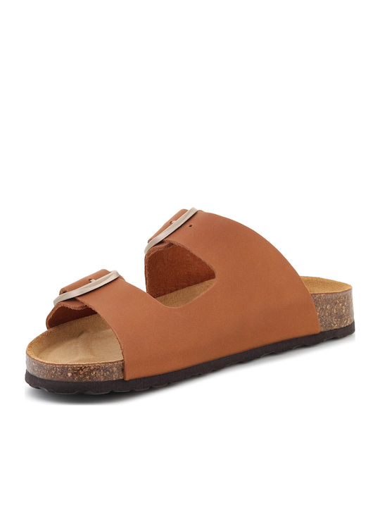 Sandale Casual Damă Din Piele Maro Regular Fit