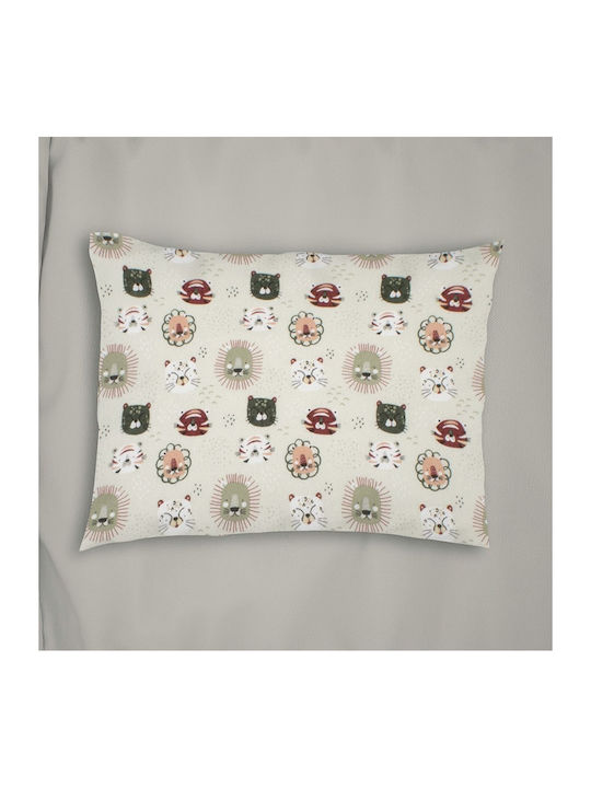 Dimcol Kids Cotton Pillowcase 50x70cm Light Olive
