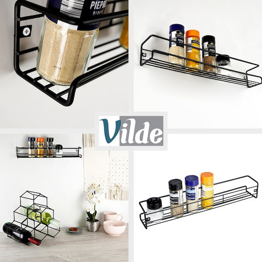 Vilde Θήκη Μπαχαρικών Μεταλλική Μαύρη