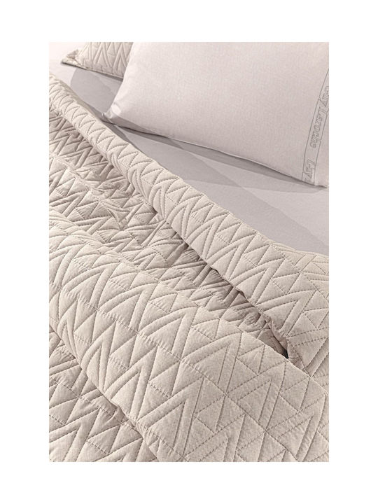 Guy Laroche Kids Single Quilt Set With Pillowcase Natural 160x240cm
