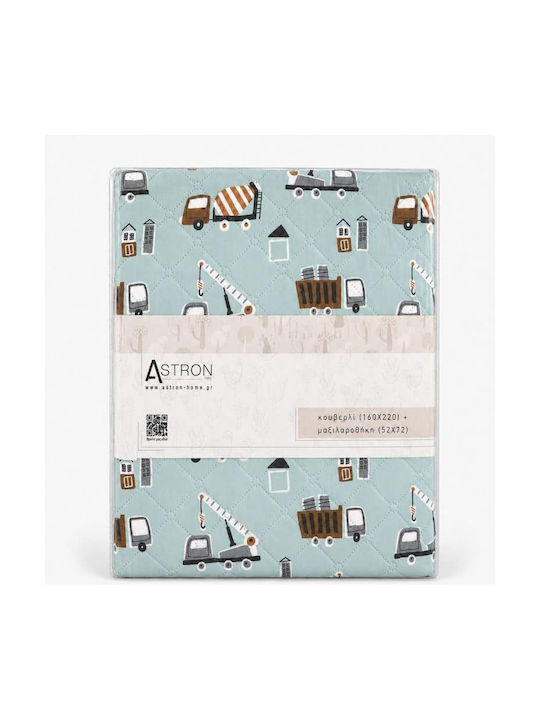 Astron Italy Σετ Παιδικό Κουβερλί Μονό 160x240εκ.