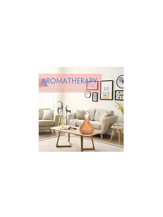 Activeshop LED Aromatherapie-Diffusor Ultraschall AROMA mit Timer Braun 400ml