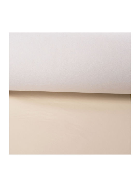 Freebox Decorative Fabric Artificial Leather By Meter Width 147cm Beige