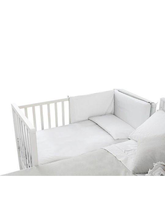 Pali Babybett Win Braun mit Matratze & Räder