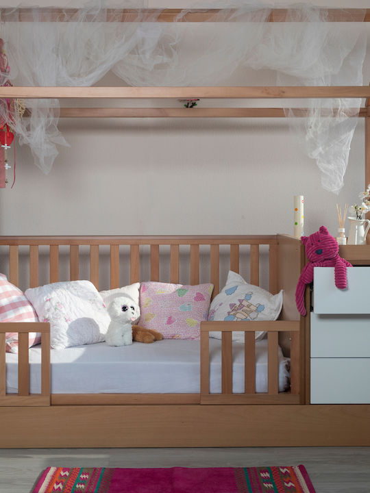 Santa Bebe Бебешко Креватче Maya Plus Кафяв за Матрак 70x140см