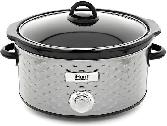 iHunt Slow Cooker 220W με Χωρητικότητα 4.25lt Ασημί