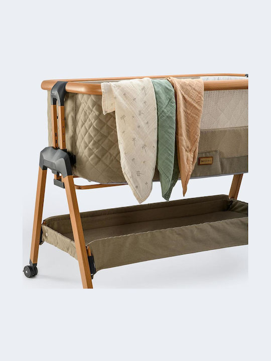 ONINO Cradle Playpen with Mattress and Wheels Green