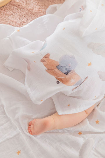 Stewehome Poncho 100% Bumbac Muselină Pentru Bebeluși 0 2 Ani