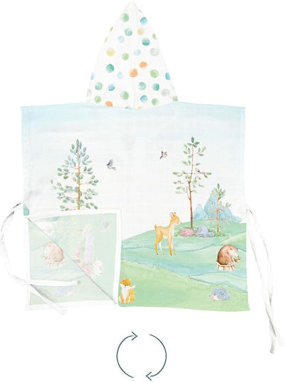 Stewehome Baby Poncho 100% Cotton Animal Pattern · Ste-025539-v53941